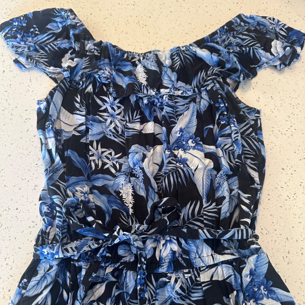 Tommy Bahama - Indigo Garden Sleeveless Long Pant Jumpsuit - Picture 2 of 6